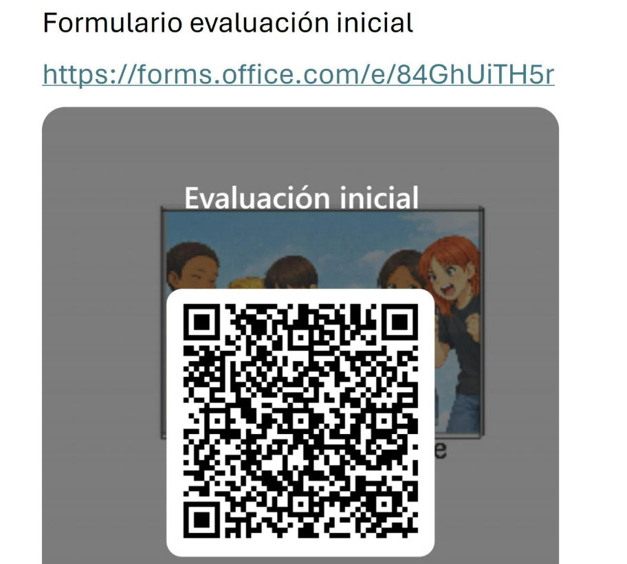 formulario evaluación inicial