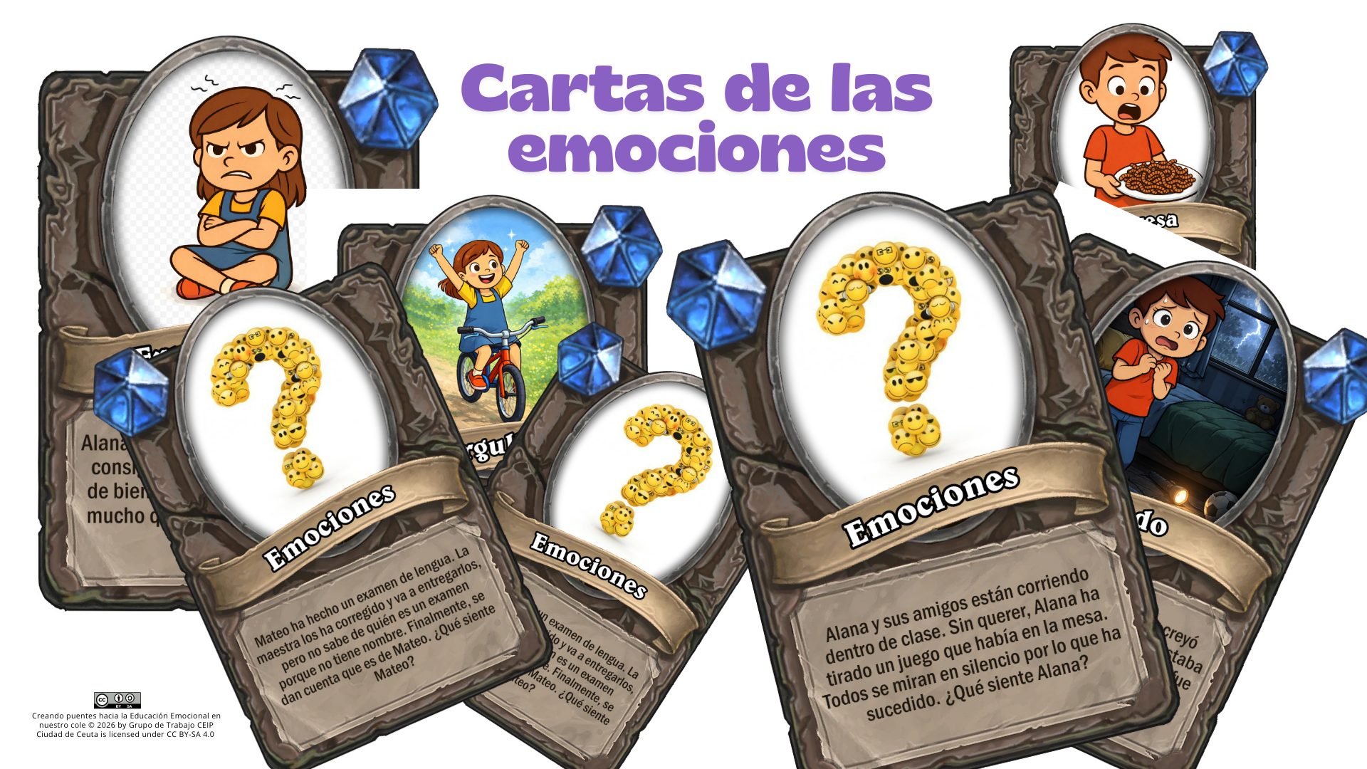 Portada juego tarjetas de emociones