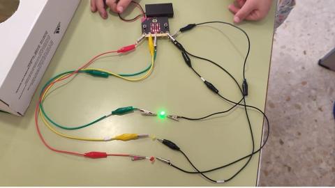 Programación microbit y luces led