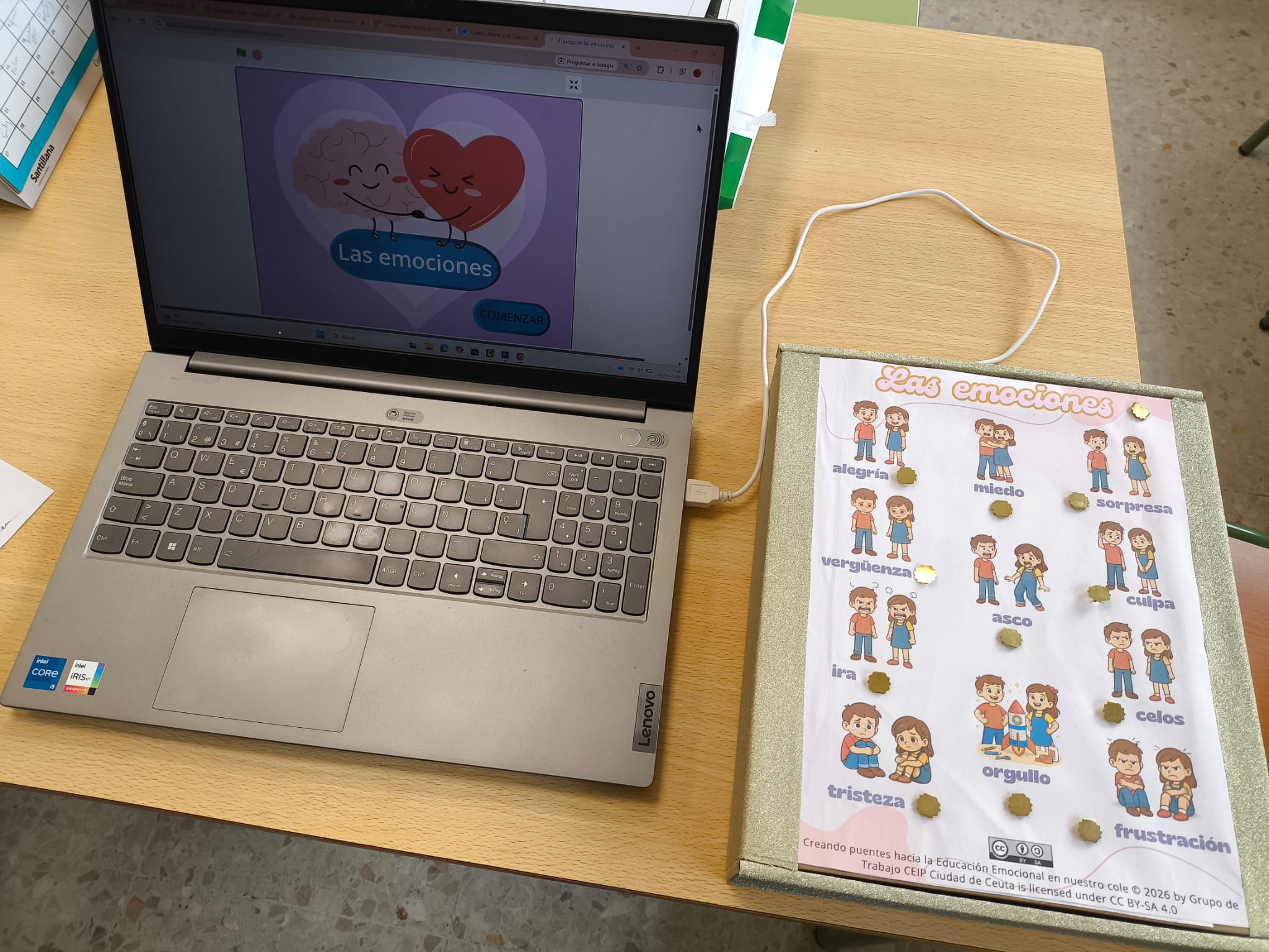 Juego scratch de situaciones emocionales